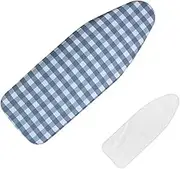 Scorch Resistant Ironing Board Cover 110x40cm Ironing Board Cover and Pad Standard Size 39x13in Replacement Iron Board Cover Heat Reflection(Blue,100x34cm(39x13in))