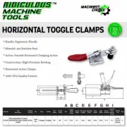 60lb Carbon Steel Solid Bar Flange Base Horizontal Clamp: Reliable Fixture