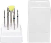 Nail Art Drill Bits Holder Box Set Steel Variety Nail Grinding Head Tools for Manicure
