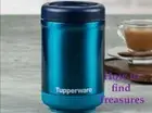 RZ) BRAND NEW TUPPERWARE THERMAL STACKING CONTAINER PEACOCK BLUE SOUP TEA HOT