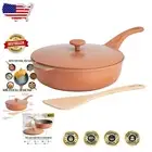 Versatile 11-Inch Cast Aluminum Pan - Nonstick, Lightweight, All-in-One Design