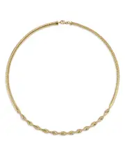 Bloomingdale's Fine Collection Twisted Tubogas Collar Necklace in 14K Yellow Gold, 16
