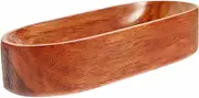 FUNNETOYU Rectangular Wooden Serving Tray Food Plate for Snacks and Fruits Chic Design for Home and Kitchen Decor Wooden Holder for Dining Tables