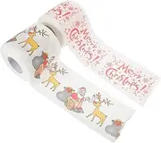 SOLUSTRE 2 Roll Roll Toilet Tissue Toilet Paper Christmas Paper Towel Roll
