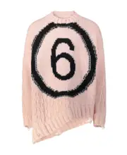 Round-neck long-sleeved sweater 14Y,10Y Nude