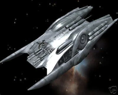 Cylon Heavy Raider Battlestar Galactica Desktop Wood Model Regular Free Shipping