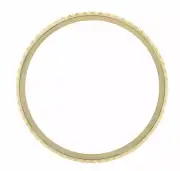 Rotating Bezel 18K Yellow Gold For Rolex Plastic Model GMT Master 16753, 16758