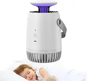 Gnat Catcher Lamp, Bedroom Gnat Light, Fruit Fly Trap Light for Indoors, Rechargeable Gnat Light for House Indoor with Wind and Light Attraction
