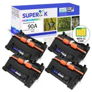 4PK CE390A 90A Toner Cartridge for HP LaserJet M4555f M4555h M4555fskm MFP