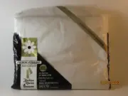 Penneys Fashion Manor Penn-Prest Full Size Flat Fitted White Sheet