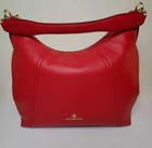 Michael Kors Sienna Convertible Shoulder Crossbody Crimson Handbag