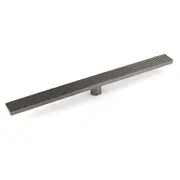 Gun Metal Stainless Steel 600mm Strip Fence Shower Grate Floor Drain 50mm Waste