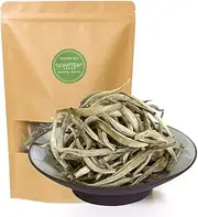 GOARTEA 50g / 1.76oz Supreme Silver Needle White Tea - Baihao Yinzhen Chinese Silver Tips Loose Leaf White Tea