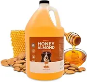 Bark 2 Basics Honey & Almond Dog Shampoo, 1 Gallon | Unique Herbal Blend, Finest Natural Ingredients, Handcrafted, Protects and Repairs The Skin and Coat