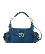 Chloé Camera Zipped Crossbody Bag One size Tapestry Blue