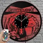 LED Vinyl Clock Spirited Away LED Light Vinyl Record Wall Clock Home Decor 1319