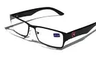 Khan Rectunglar Reading Glasses Reader +1.25 +1.75 +2.00 Black Red