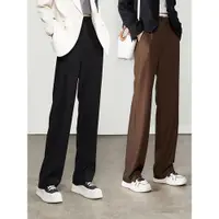 在飛比找ETMall東森購物網優惠-索菲絲爾寬松窄版西裝休閑褲子