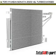 1x New AC A/C Condenser w/ Receiver Drier for Hyundai Sonata 2023-2023 L4 1.6L
