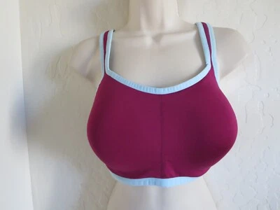 NATORI 32H #731050 YOGI SPORTS UNDERWIRE BRA, SANGRIA/ SKY, NWT, $68
