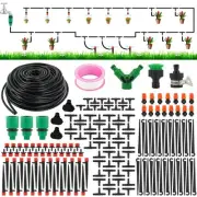 Greenhouse Micro Drip Irrigation Kit 165FT 174PCS Automatic Patio Misting Pla...
