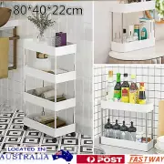 4Tier Rolling Trolley Cart Kitchen Vegetable Food Utility Space Saver Stand Rack