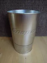 Snap On Tools Metal Trash Can / Wastebasket Garbage Bin office shop 10mm socket