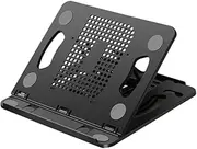 Tofficu Adjustable Tablet Stand for Heat Dissipation Foldable Laptop Holder Ergonomic Design for Comfort Portable Notebook Riser for Home Office Use Compatible with All Tablet