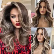 Highlight Brown Body Wave Human Hair Wig For Women 13x4 Lace Frontal Wig
