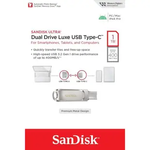 SanDisk 1TB 1T Ultra Luxe TYPE-C SDDDC4 OTG USB3.2 隨身碟
