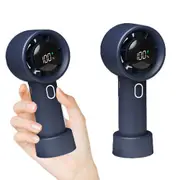 Portable Handheld Turbo Fan With Digital Display 1500mAh Battery Mini Hand Fan