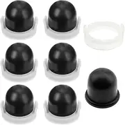 SGQTGIMU Pack of 6 694395 Primer Bulb Replacement, Carburettor Primer Bulb Black, Compatible with Briggs & Stratton 496115 4180 5085 - Petrol Pump for Lawnmowers & Garden Tools - Diameter 2.6 cm