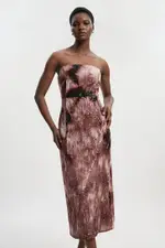 Petite Ombre Sequin Woven Midi Dress