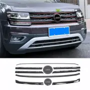 2018-2021 Black Front Center Mesh Grille Grill Strip Trim For Volkswagen Atlas
