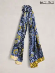 White Stuff Blue Sophie Printed Scarf (W81587) | $58