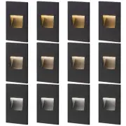 12-Pack Step Lights Outdoor LED Stair Lights Indoor, 12V 3000K/4000K/5000K 3 ...