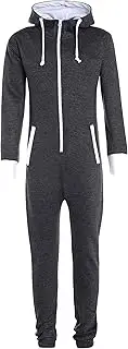 [AEL] Kids Plain Hooded 1Onesie All in One Jumpsuit Playsuit/Childrens Jumpsuit (Girls Boys onezies onesy Onsie) Age 5-16 Years