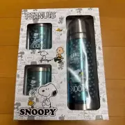 Snoopy Stainless Steel Bottle Cup Set Peanuts New Free Shipping From Japan