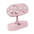 Table Fan Adjustable Shockproof Double Motor Foldable Fan Plastic