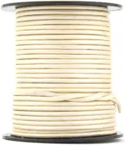 Xsotica® Pearl Metallic Round Leather Cord 2mm 50 meters (54 yards)