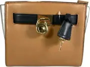 Michael Kors Hamilton Traveler Color-block Messenger Handbag Purse Bag Tan /