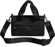 Mini Gym Bag, 9.5x4.7x5.5 inch Nylon Mini Duffle Bag, Handheld/Crossbody/Shoulder Gym Duffle Bag with Adjustable Strap, Zipper Small Gym Bag for Women
