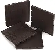 Slipstick Cb765 Square Non Slip Rubber Pads, 75mm Square, Chocolate (Set of 4)