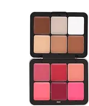 Cream Contour Palette - Waterproof Concealer Palette Blush Palette for Cheek | Cream Makeup Palette, Portable Powder Makeup Brush, Cheek Face Cream Blush and Concealer Palette