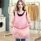 Wide Shoulder Strap Clothes Drying Apron Waterproof Laundry Apron For Women