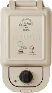 BRUNO Bruno Hot Sandwich Maker Snoopy Ear-to-Ear Electric Single PEANUTS #1