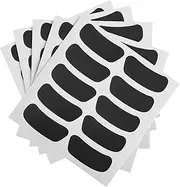 CIYODO 14 Sheets Black Eye Sticker Decals for Sports Events Removable Soccer Fan Stickers DIY Face Decorating Decals