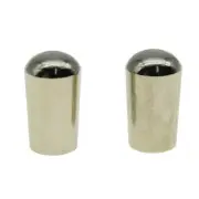 2x Nickel Metric Metal 3 Way Toggle Switch Tip Pickup Switch Knob for Epiphone