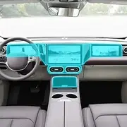 Kaecad Car Interior Film Dashboard Piano Board Shift Center Console Anti-Scratch Transparent TPU Protection Film Accessories，for Leapmotor C11 2022-2023 (GPS Navigation Film)