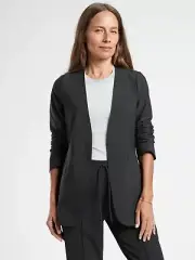 NWT Athleta Avenue Blazer Jacket, Black SIZE 18 #982816 O1016